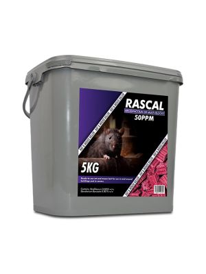 Rascal Brodifacoum 50 muti-edge Block tub the size of 5kg