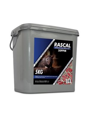 Tub of Rascal Difenacoum Pasta Bait 5kg to control rats and mice 