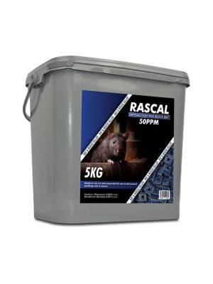 The Rascal Difenacoum Wax Block is used to control rats and mice 