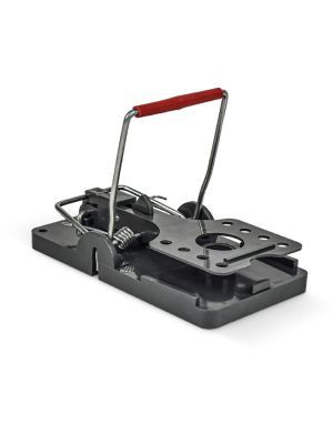 rat snap trap with grey base and red kill bar for rat control