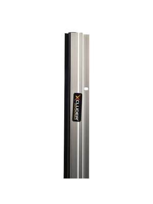 The Xcluder Door Sweep has a metal frame that can easily be attached to doors.